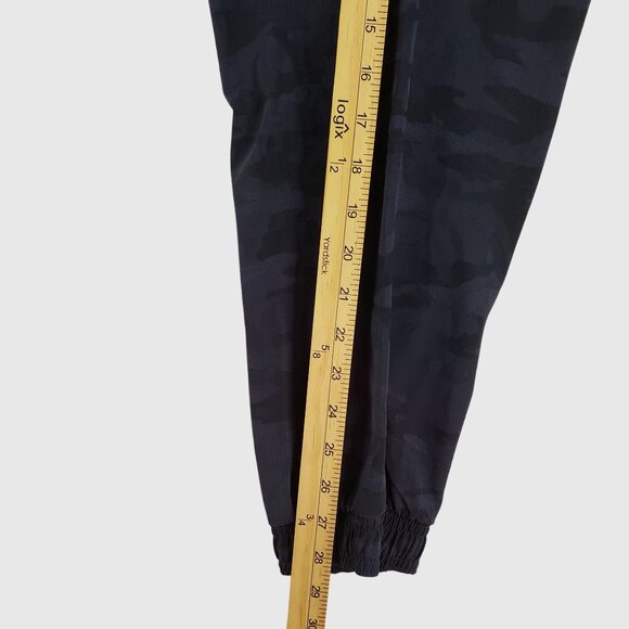 Athleta Brooklyn Camo Jogger Textured Navy Blue Comfort Sport Travel Size 12 - Picture 8 of 11